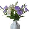 Fiori artificiali 3 teste Platycodon bouquet fiore realistico matrimonio decorazione casa tavolo da pranzo fiore finto oggetti di scena per fotografia
