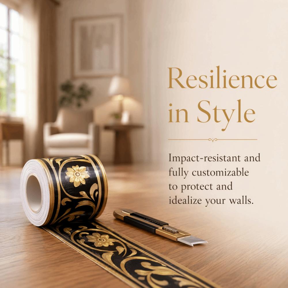 Self Adhesive Skirting Line Thickened Wall Sticker Fashion Decoration Strips  Home