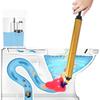 High Pressure Pneumatic Toilet Plunger Fast Unclogging Tool For Bathroom Sink Shower Drainages Elastic Rubber Seal Head