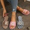 Fashion 2025 Casual Comfortable Travel Summer New Flip-flops Female Summer Wear Flat Beach Slippers Metal Decoration Female Flat Sandals