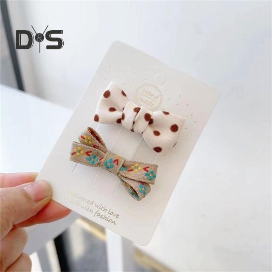 Kids Hairpin Cute Attractive Lovely Elegant Adorable Comfortable Lightweight Princess-style Girls Bowknot Hair Clip Accessories Daily Wear