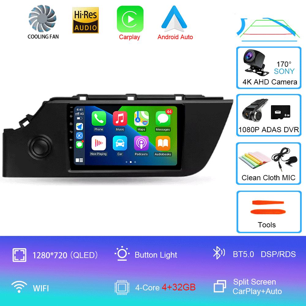 Android 14 Car Radio For Kia RIO 4 2016 - 2020 Multimedia Video Player Navigation Stereo GPS