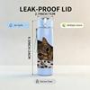 1PC Spotted Cat Lying Relax 750ml Color Plastic Sports Water Bottle Leakproof Flip Straw Lid Suitable for Sports Office Home Use
