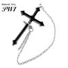 Women Earrings 1Pc Earring Chain Stylish Cross Design Non-allergic Drop Decorative Delicate Dangle for Daily Life Female