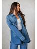 2025 Autumn Retro Lapel Women's Loose Denim Jacket