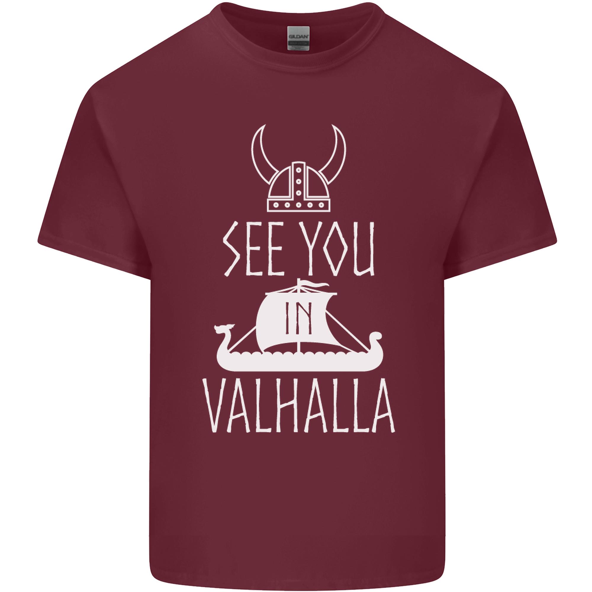 See You in Valhalla The Vikings Norse Odin Unisexs Light Cotton TShirt S