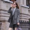 Betu Women's 2025 Autumn Elegant Back-Slit Blazer