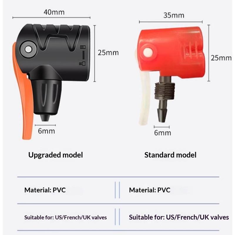 2Pcs Universal Pump Connector Valve Adapter Pump Head For Presta Schrader & Dunlop Valves Bike Air Pump Nozzles