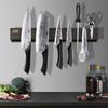 Magnetic Acacia Wood Knife Holder - No-Drill Wall-Mounted Storage Rack
