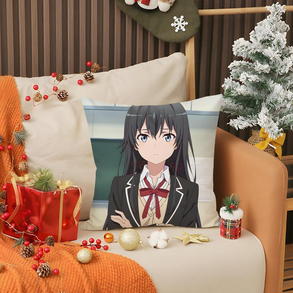 MMy Teen Romantic Comedy SNAFU Pillow Case Printing Pillowcase Living Room Sofa Cushion Cover Bedroom Room Decor