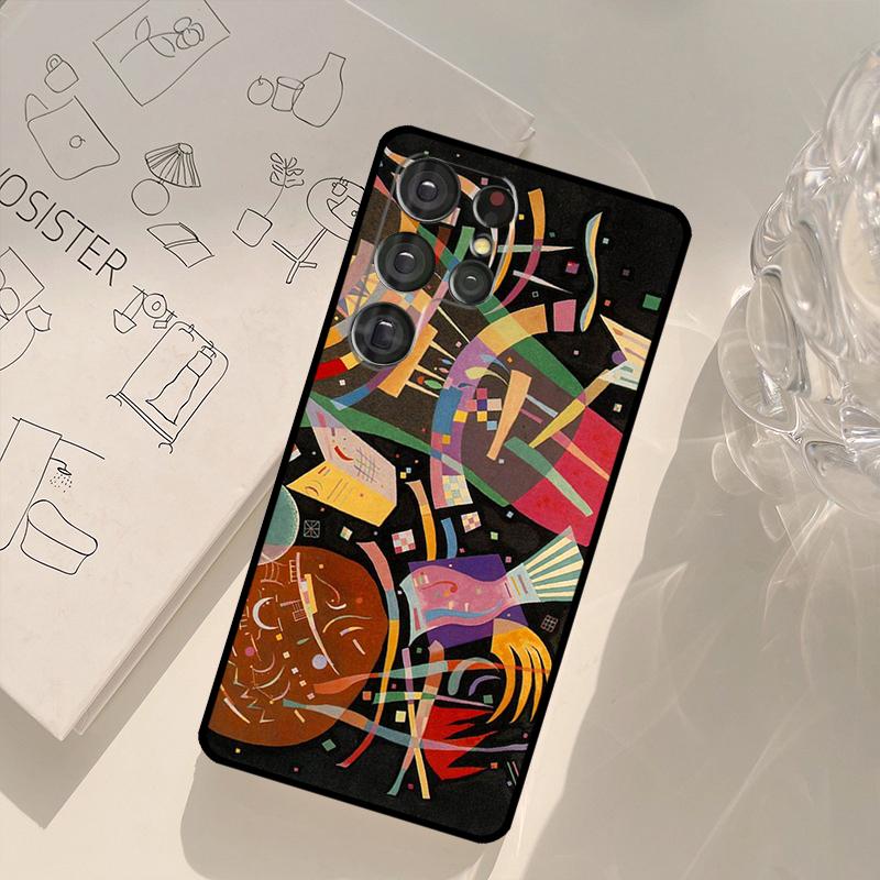 Wassily Kandinsky Abstract Artistic Case For Samsung Galaxy S23 S22 Ultra S8 S9 S10 Note 10 Plus Note 20 S21 Ultra S20 FE Fundas
