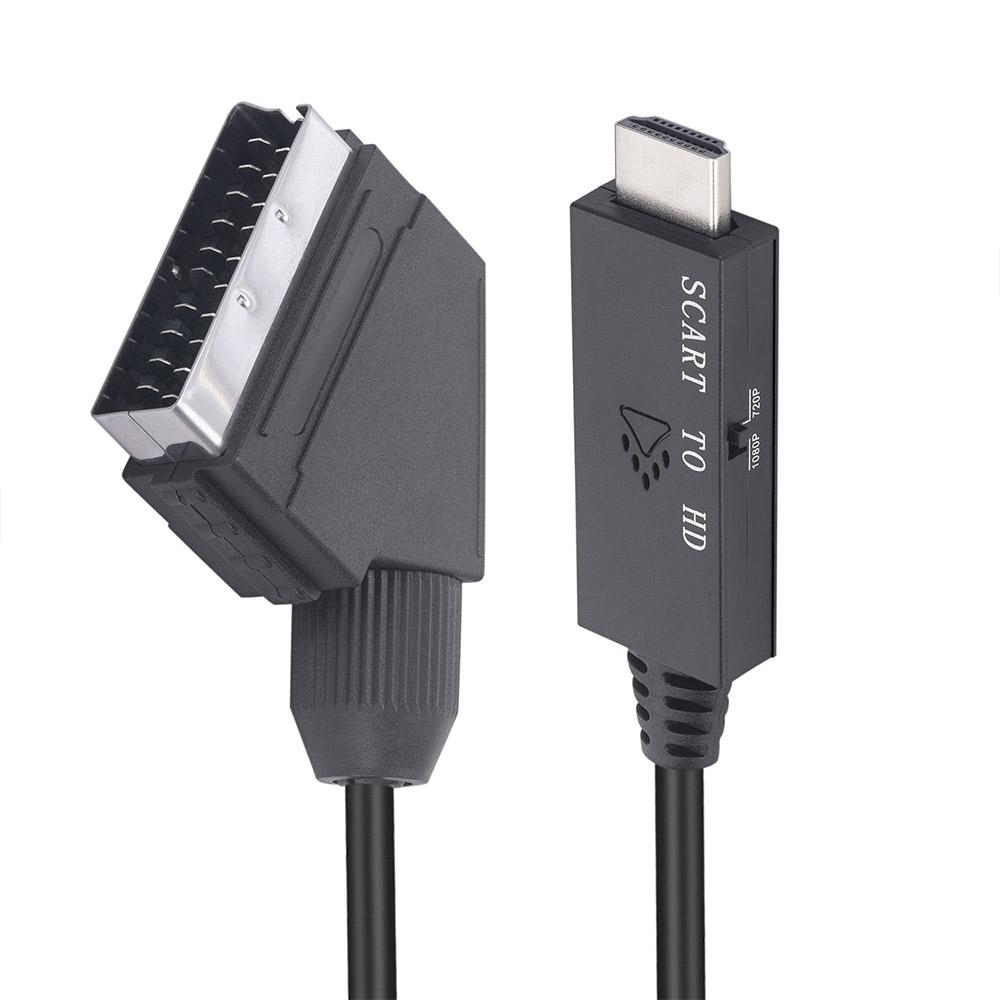 

MnnWuu 1080P HD Scart в HDMI видео конвертер адаптер кабель конвертер аксессуары