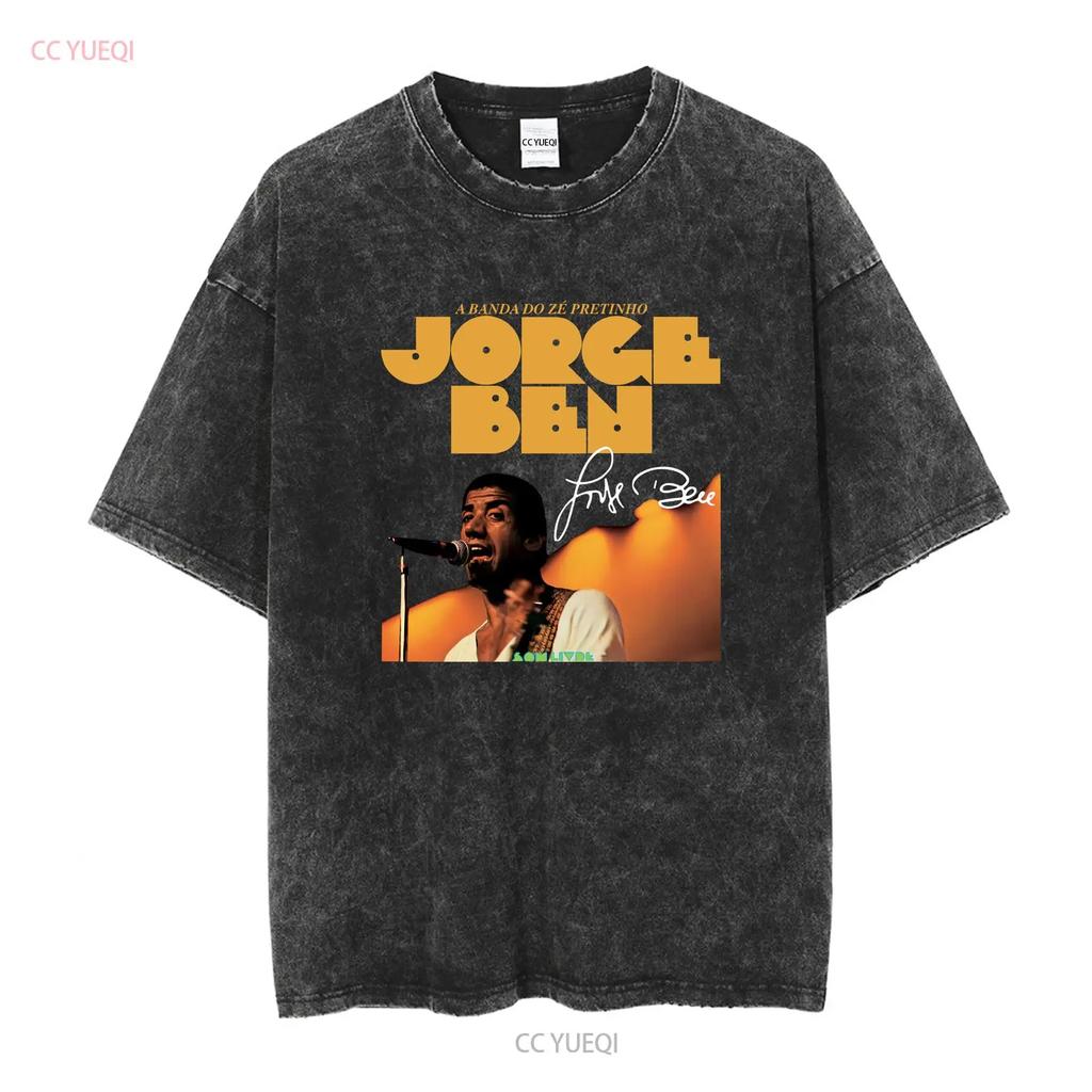 Jorge Ben Jor Signature  T Shirt All Size S to 2345XL TM94 long sleeves vintage Washed Slightly designer clothes fashion