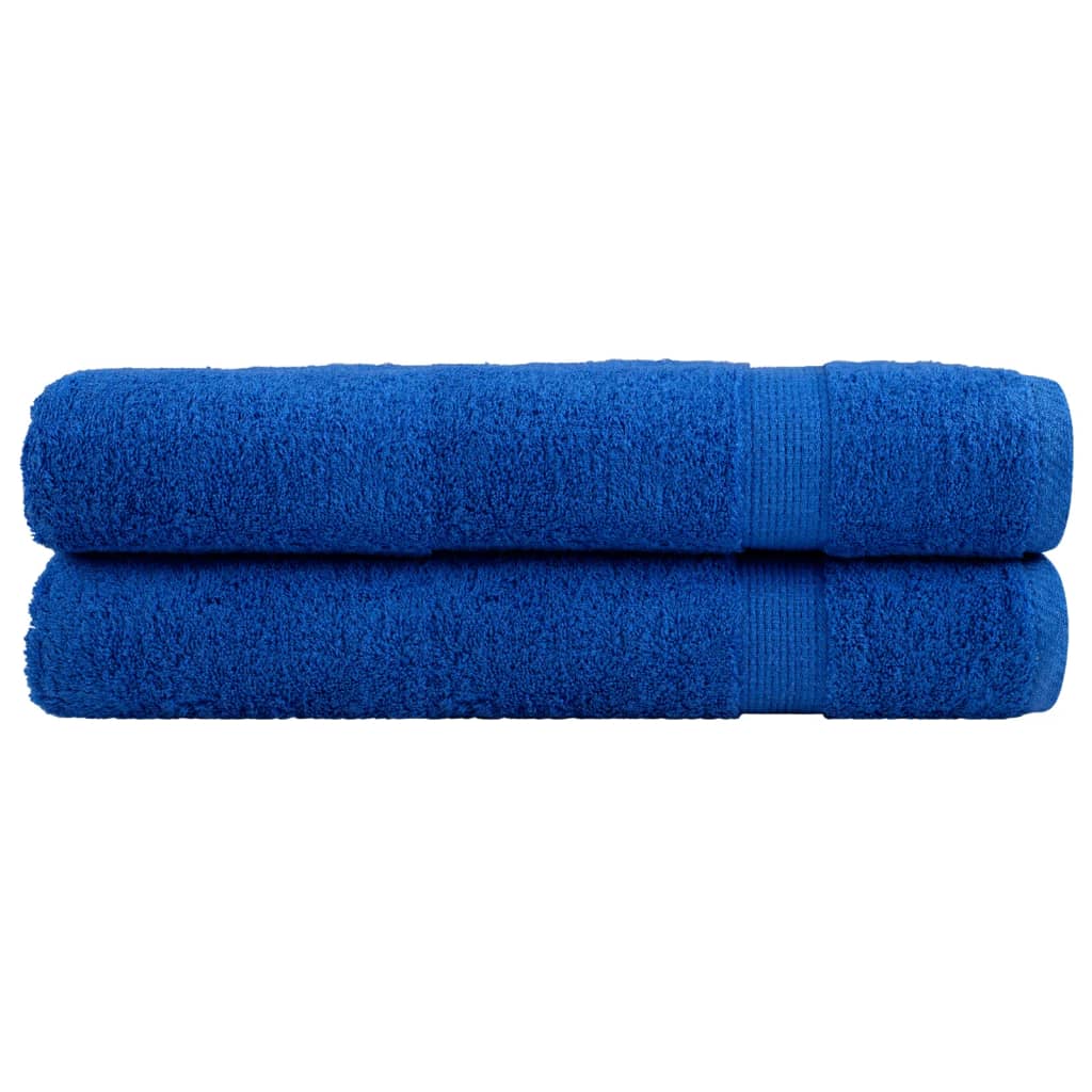 Premium Towels SOLUND 2 Pcs. Blue 100x200 cm 600 g m²