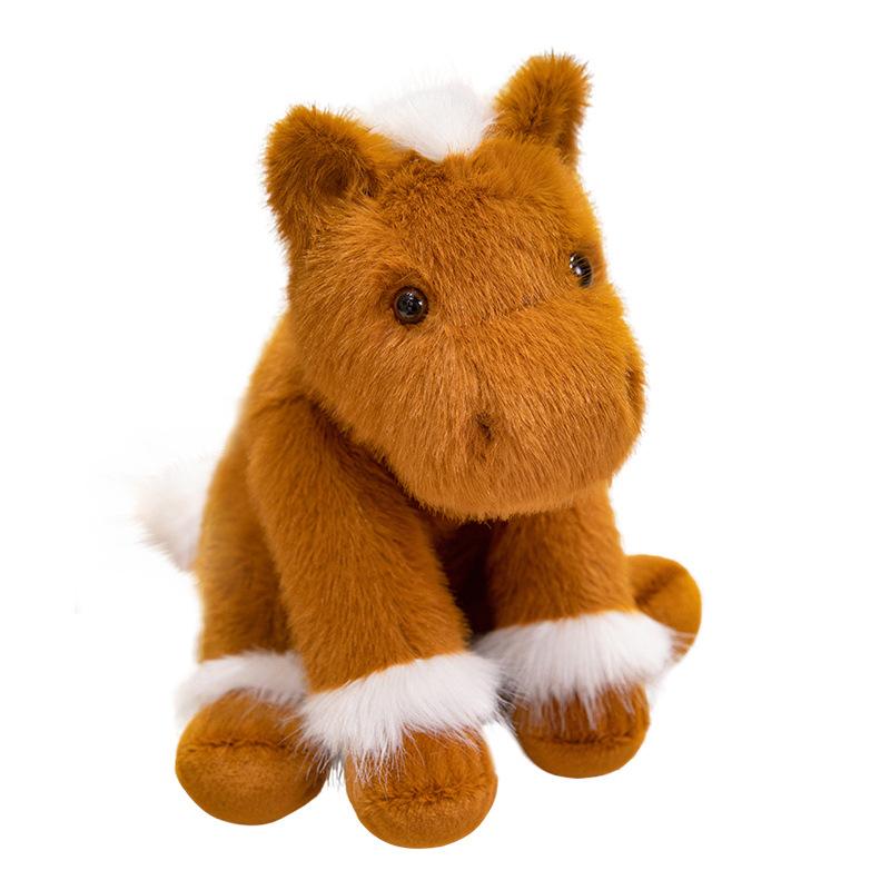 Имитация пони плюшевая игрушка пони кукла Принц Очаровательный год Лошади талисман кукла украшение для дома подарок 30cm