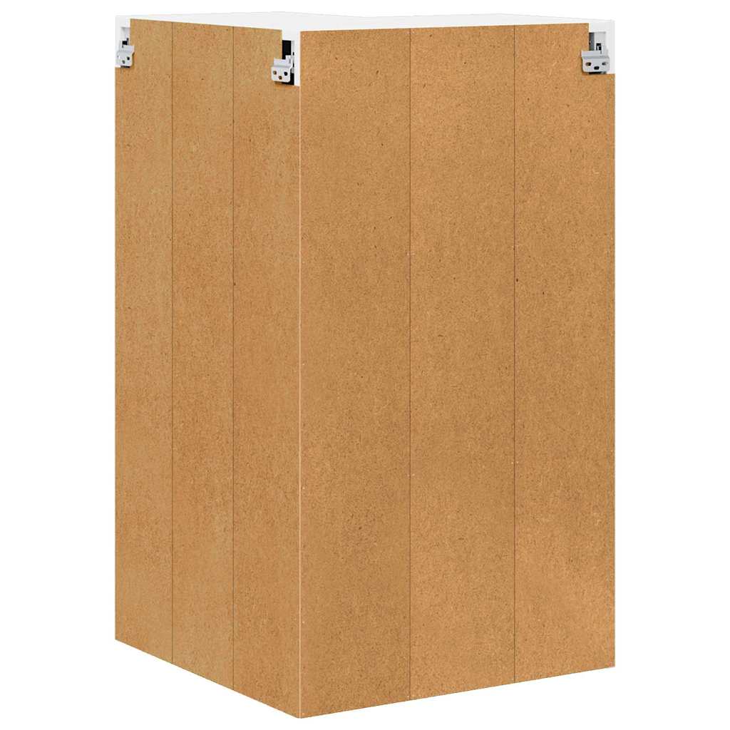 Hanging Corner Cabinet with Storage White 57 X 57 X 100 Cm Engineered Wood