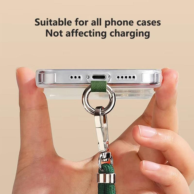 Upgrade Umhängeband mit Ring Universell Handy Verstellung Langes Hängeband mit Clip Anti-Verlust Lanyard