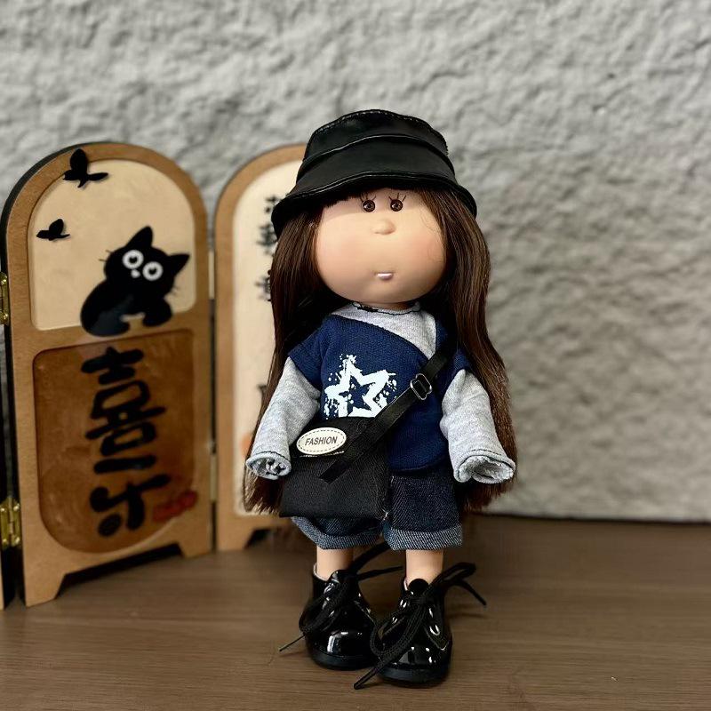 Mia Spanish 24cm Handmade BJD Waldorf Doll with DIY Replacement Clothes