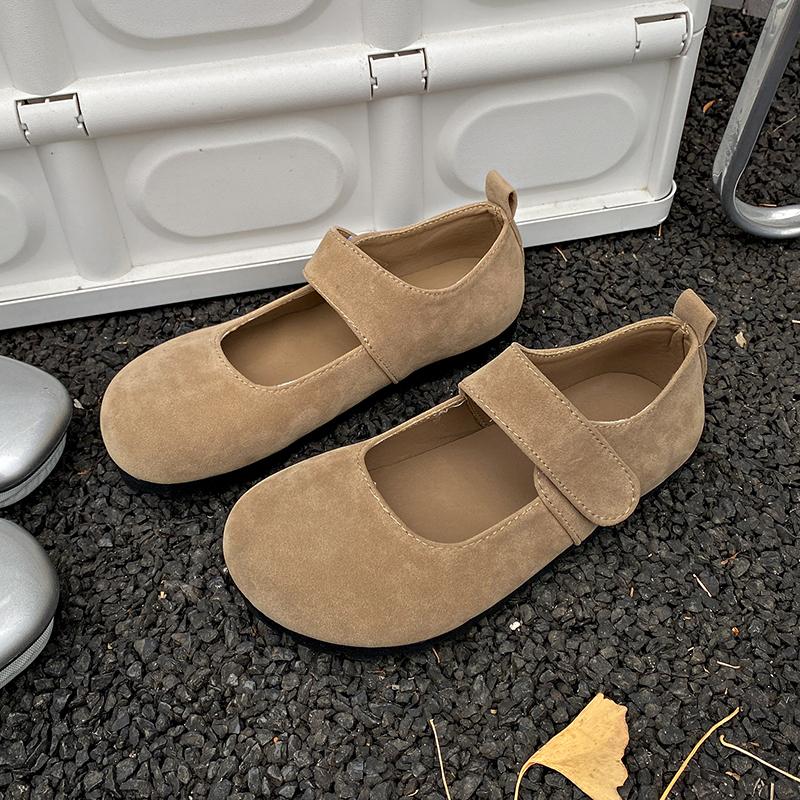 Fashion Retro French Mary Jane Shoes Spring and Autumn Women's Casual Flat Shoes Round Toe Comfortable Soft Women's Shoes Zapatos Mujer