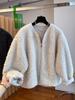 Winter 2025 Women's Faux Lambswool Leather-Fur Coat - Warm, Loose, Fluffy