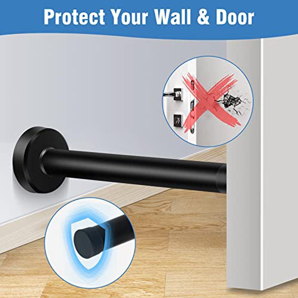 

Wall Mounted Non Punching Door Stopper Stainless Steel Silent Door Top Bedroom 7.5CM