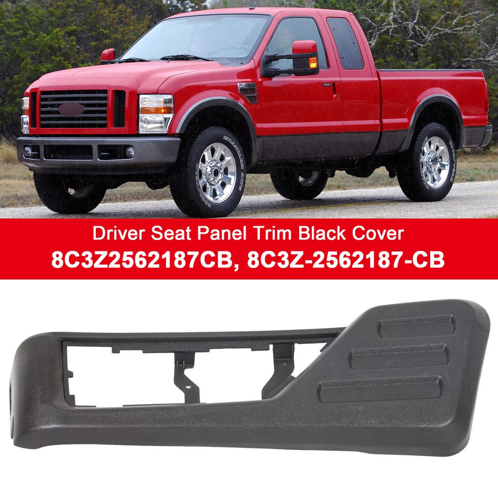 Driver Seat Panel Trim Black Cover For Ford F250 F350 F450 Super Duty 2008-2010