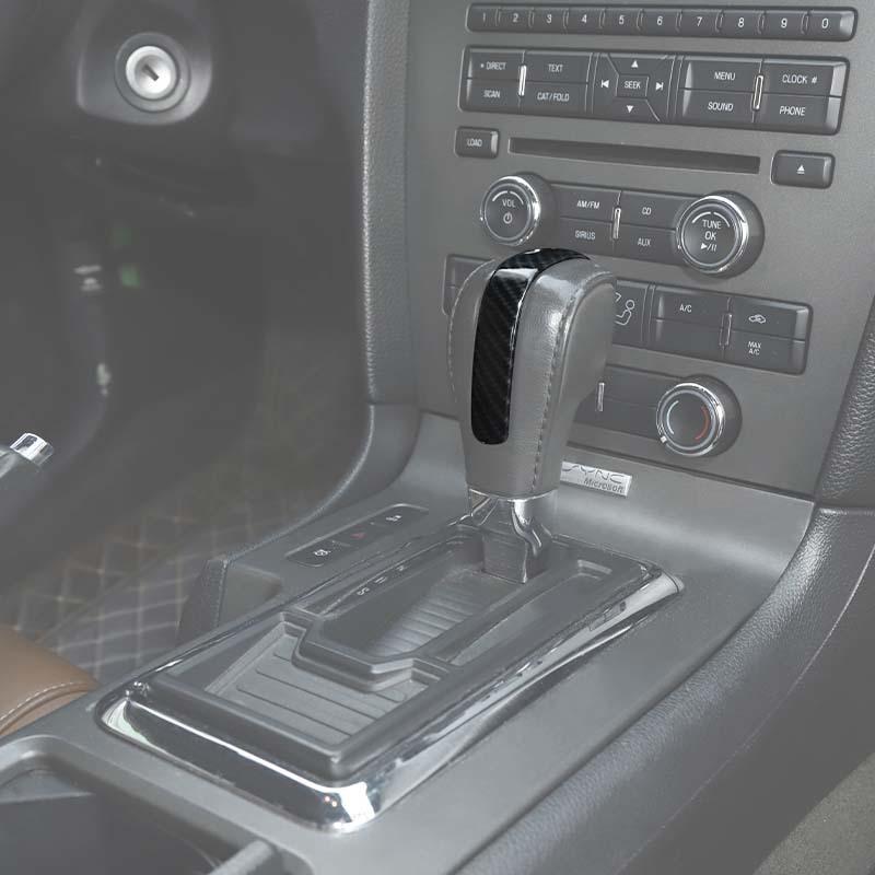 Auto Innenraum Auto Schaltknauf Dekor Abdeckung Aufkleber Für Ford Mustang 2010-2014 ABS Innenraumzubehör