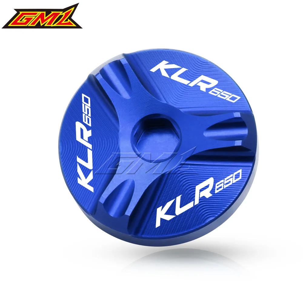 Motorcycle  Accessories Aluminum Engine Oil Drain Plug Sump Nut Cup Cover Oil Filler Cap For Kawasaki KLR650 KLR 650 1984-2015