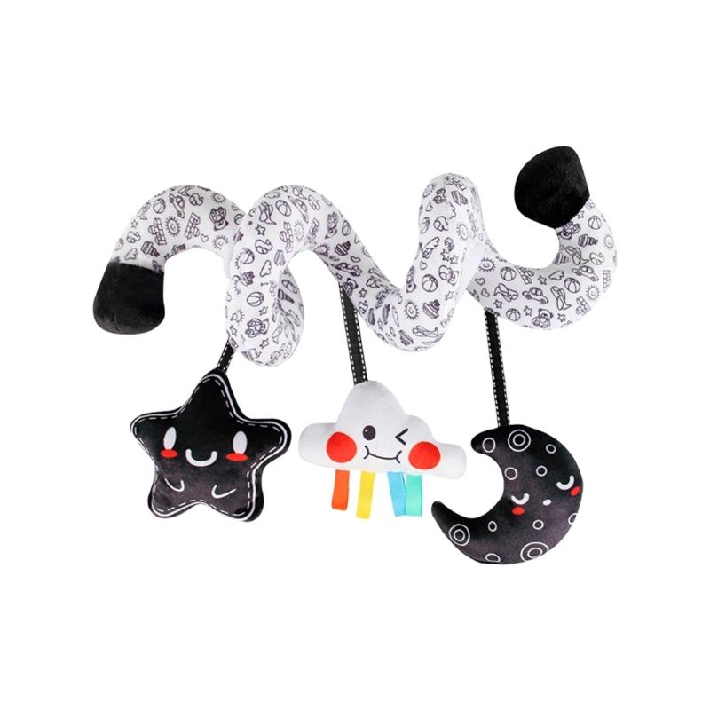 Easy Attachment Infant Spirals Stroller Toy Easy Setup Auditory Developmental Bed Pendant For Visual Motor Skill Growth