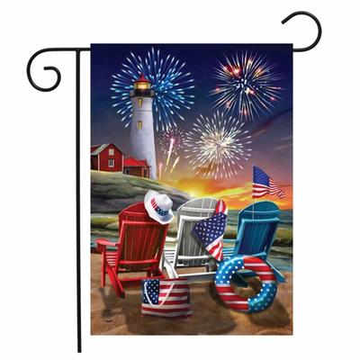 Bandeiras de jardim - Decorações verticais de dupla face para o Memorial Day para decoração de feriado do Dia da Independência para exterior 12,5 x 18 polegadas