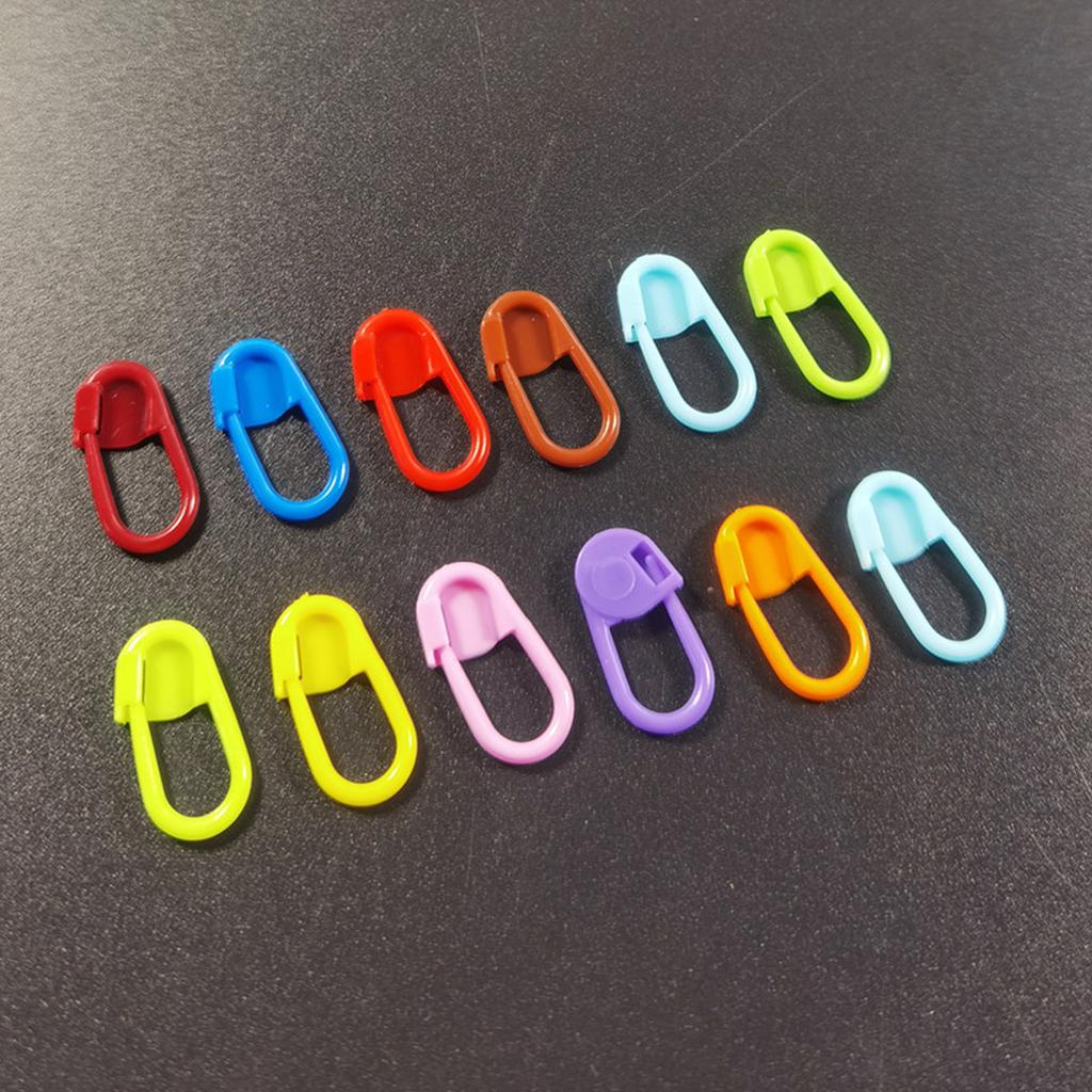 100 Pcs/Set Plastic Crochet Clip Markers Locking Stitch Markers Knitting Markers