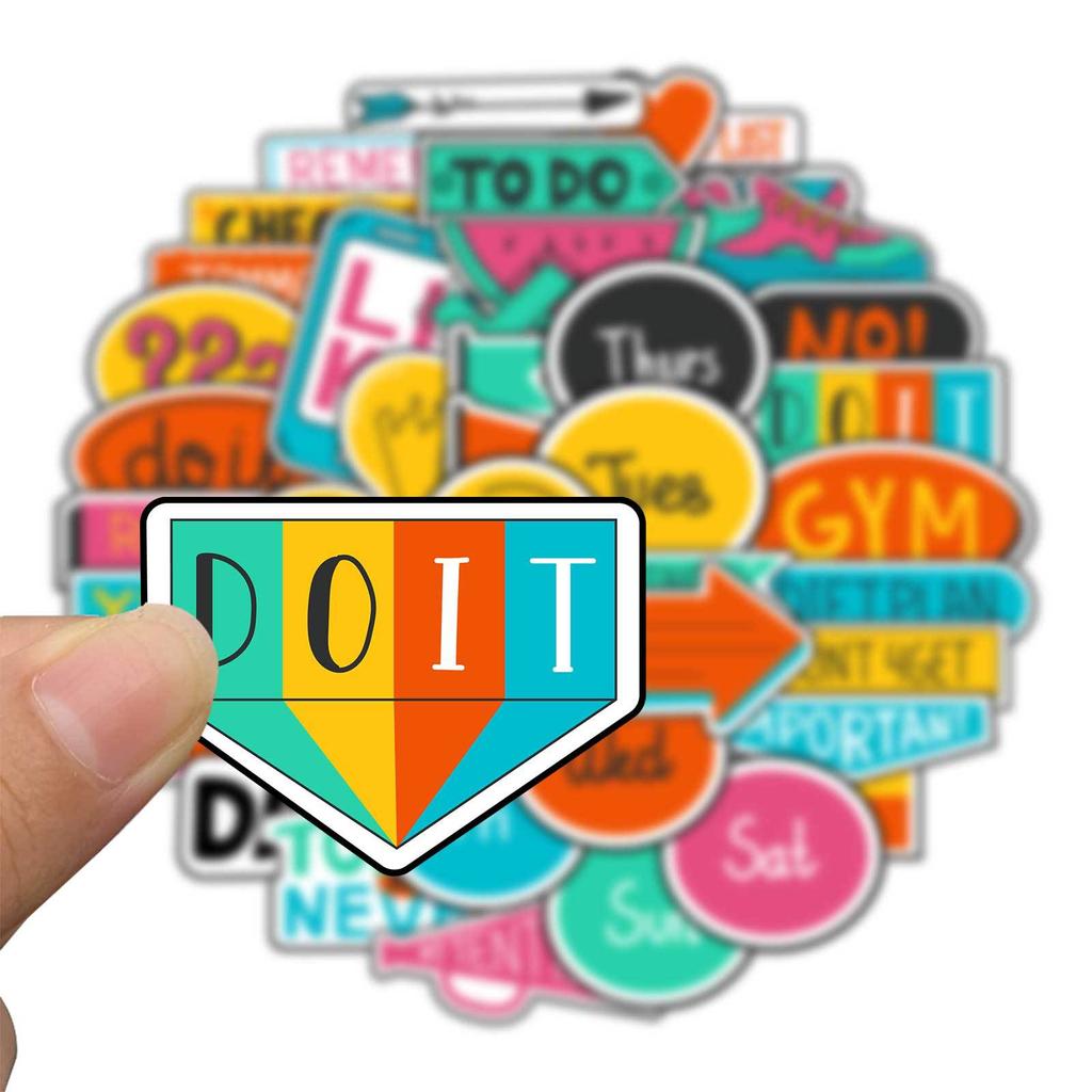 44 Cartoon Plan Graffiti Stickers DIY Decorative Suitcase Pen Guitar Notebook Waterproof