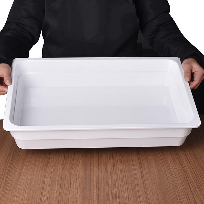 NHZHIW Rectangular Melamine Buffet Serving Plate