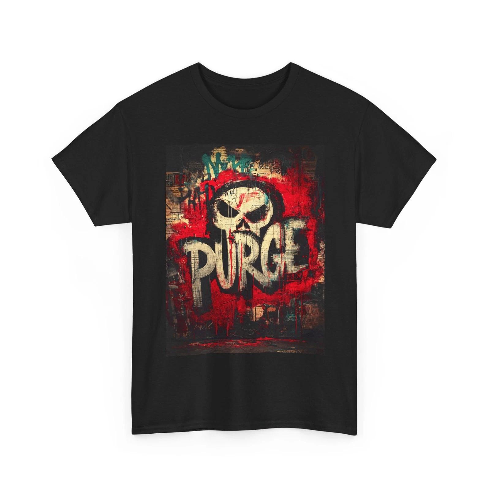 ANARCHY WAR GRAFFITI PURGE Tshirt GIFT MEN GAMER TEE STREET WEAR METAL ROCK PUNK M