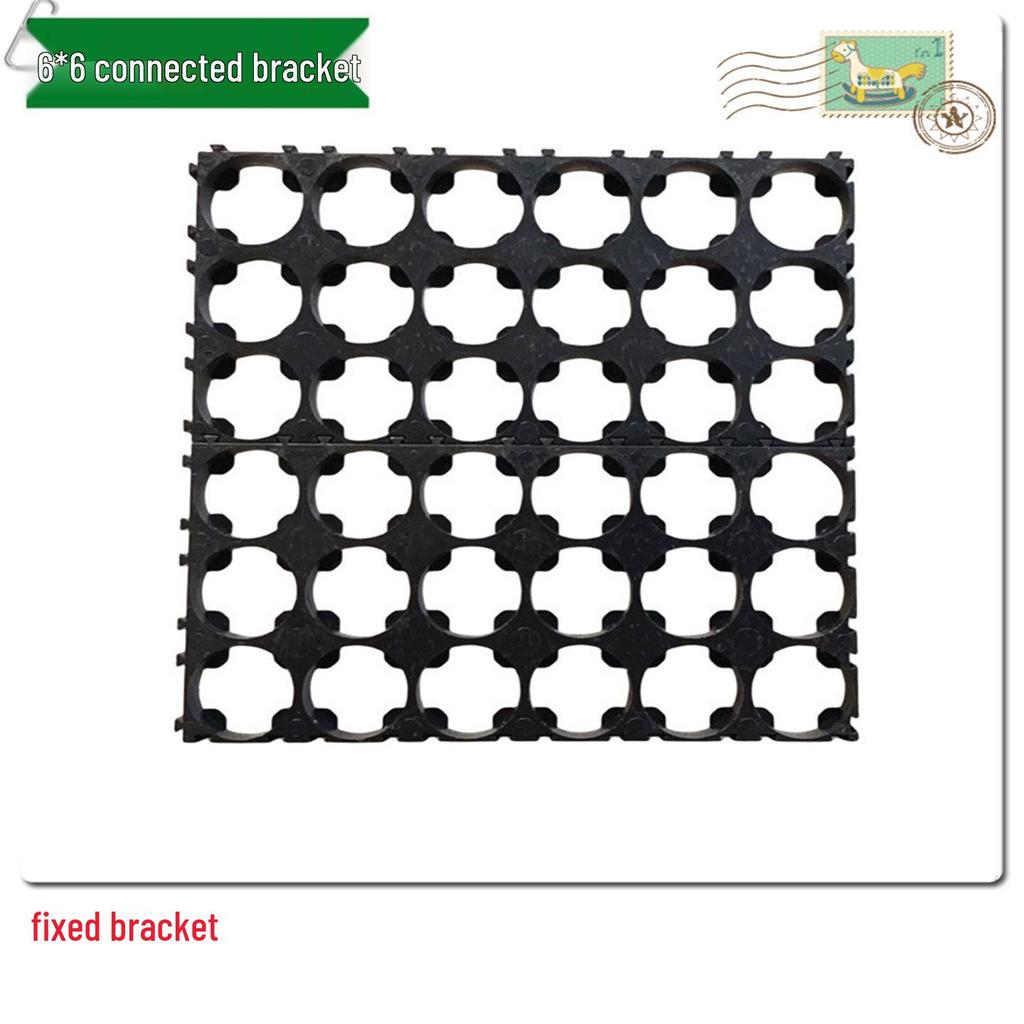18650 Lithium Battery Pack Bracket for 1-6 Cells, 18.4mm Holes