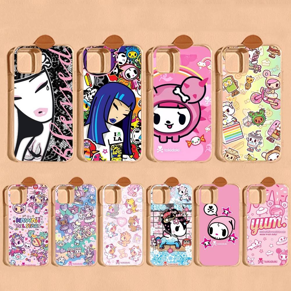 Fashion Brand T-Tokidoki Phone Case For IPhone 17 16 15 14 13 11 12 Pro Max 16 Plus Transparent