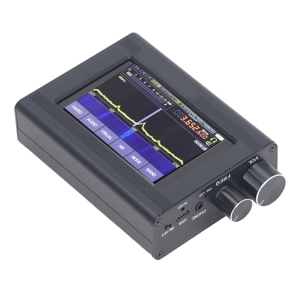 SDR Receiver 3.5 Inch Touch Screen Software Defination Radio Receiver AM SSB NFM WFM Full Bands Receiver 50Khz‑2GHz