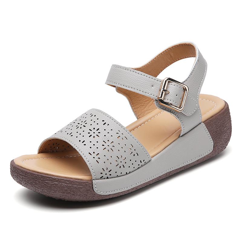 Fashion Women Sandals Wedge Heels Sandals Summer Shoes For Women Elegant Heeled Sandalias Mujer Summer Footwear Female Wedges Shoes New