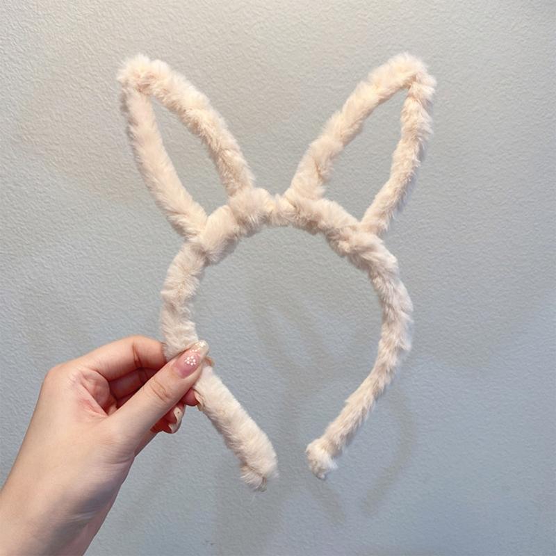 Diadema de Orejas de Conejo Peluche Orejas de Conejo de Pascua Linda Accesorios de Disfraz Cosplay para Niños y Adultos Talla Única 8 Colores