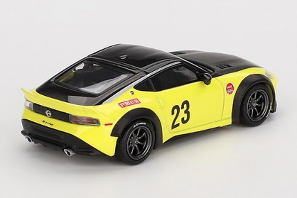 MINI GT Nissan Z WORKS Ikazuchi Yellow Finished Product 1/64 LBNATION (Left-Hand Drive)