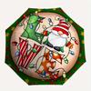 1pc Christmas Pattern Automatic Opening/Closing Folding Umbrella with 59 Ribs, Plastic Handle, Windproof Portable Sunshade Umbrella y250726099