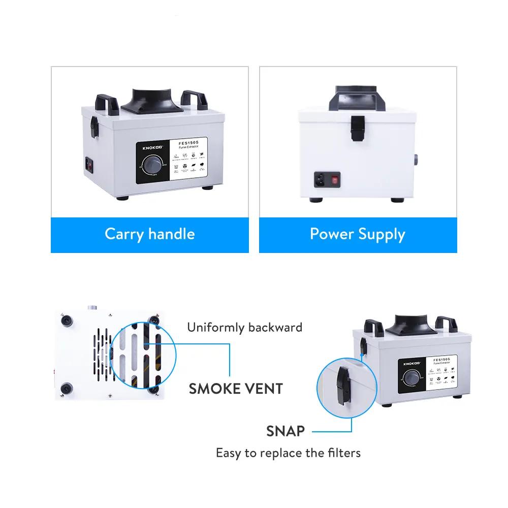 KNOKOO FES150S Solder Fume Extractor High Efficiency 99.97% Purifier for Welding , Laser & 3D Printer