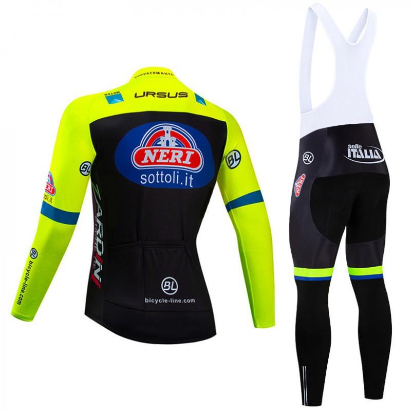 Long Sleeve Suit Men's Bib Pants Mountain Bike Cycling Clothes Direct Sales Off-road