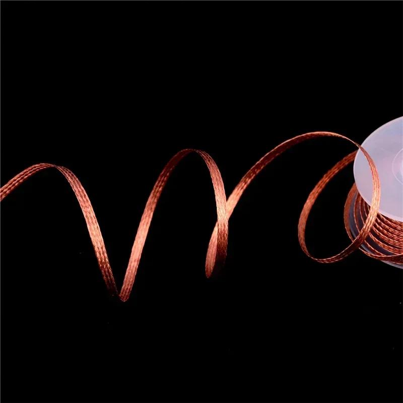 Entlötlitze Band Kupfer Schweißen Lötzinn Entferner 1/1.5/3.5/4mm Draht Lötwickel Zinn Blei Schnur Flussmittel BGA Reparaturwerkzeug