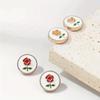 10Pcs High Quality DIY Handmade Needlework Shirt Buttons Sewing Accessories Rose Metal Buttons Decoration Button