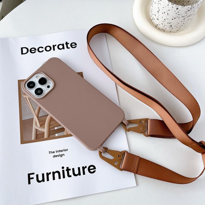 

Candy Strap Case For iPhone 16 Pro Max 17 Air Plus 16Pro iPhone17 Crossbody Cord Lanyard Rope Soft Silicone Shockproof Cover For iPhone 16&Case & Strap