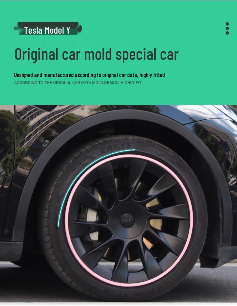 20-inch Wheel Hub Protector for Tesla Model Y - Anti-Scratch Exterior Accessory
