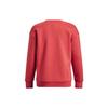 Under Armour Solid Color Crew Neck Pullover Fleece Sweatshirt Women Tops Red 1373032-638