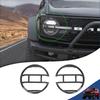 Car Front Headlight Lamp Decoration LED Light Source Guards Cover for Ford Bronco 2026-2026 Lamp Hoods Auto Exterior Accessories