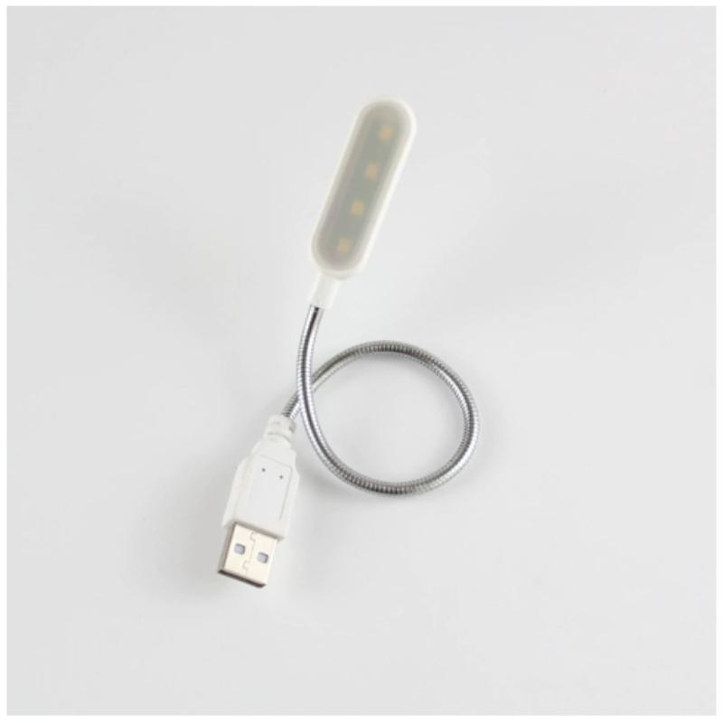 Portable USB LED Notebook PC Mini Book Light Reading Light Table Lamp Flexible 6leds USB Lamp for Power Bank Laptop Computer